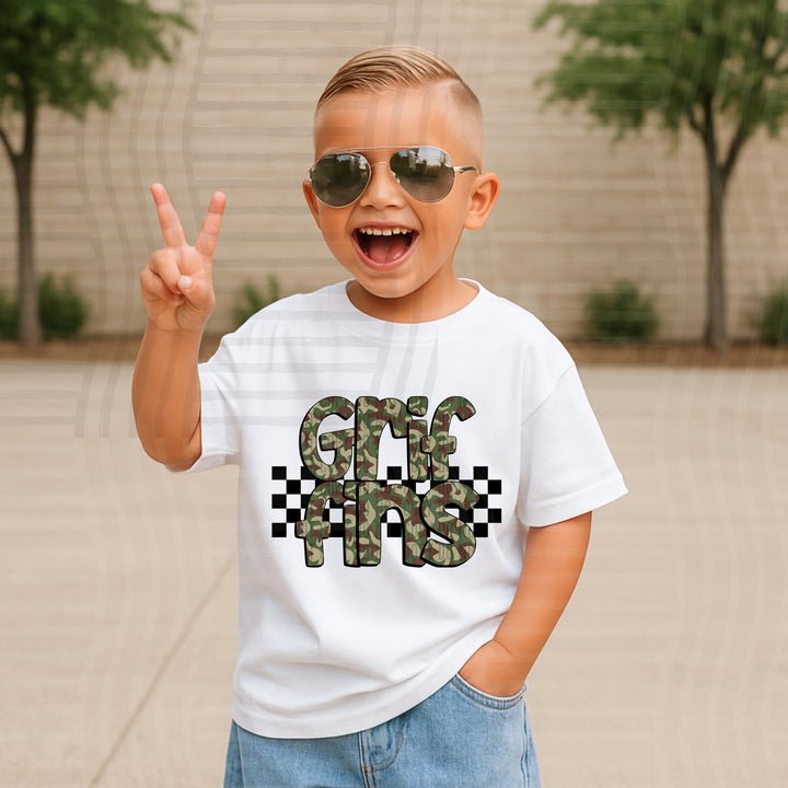 Camo DTF Print