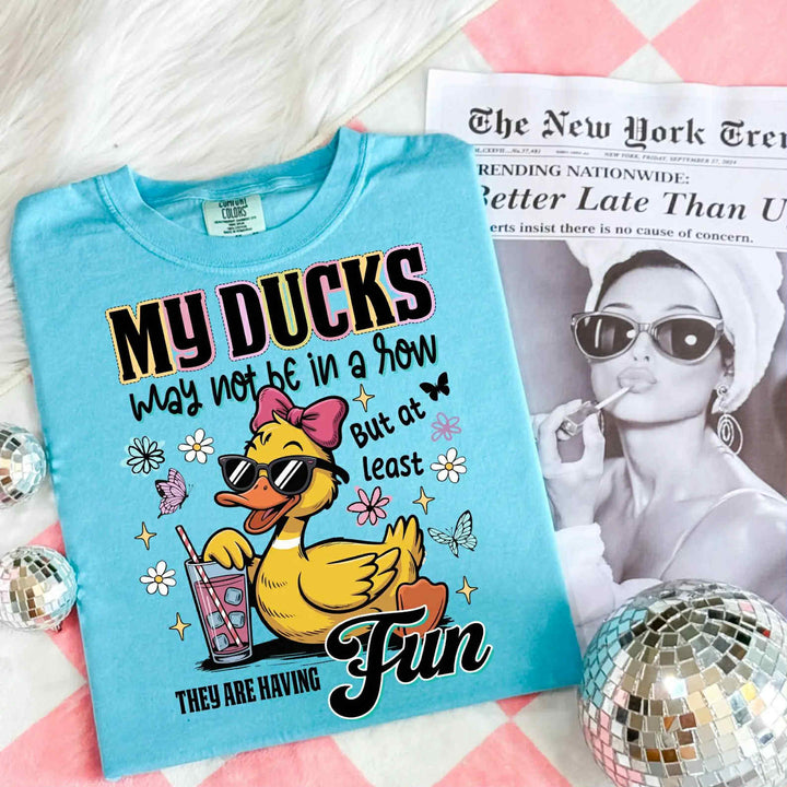 Ducks In A Row DTF Print