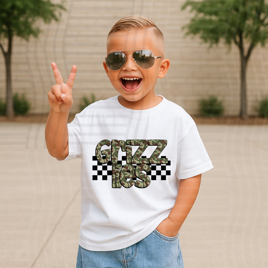 Camo DTF Print