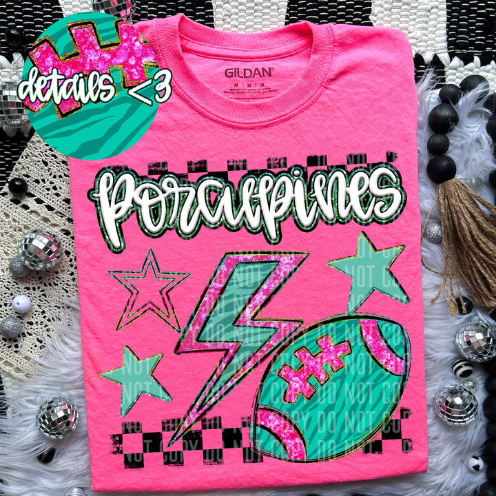 Football Bolt DTF Print