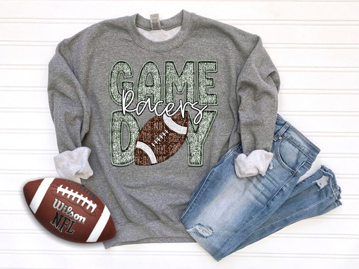 Sage Football DTF Print