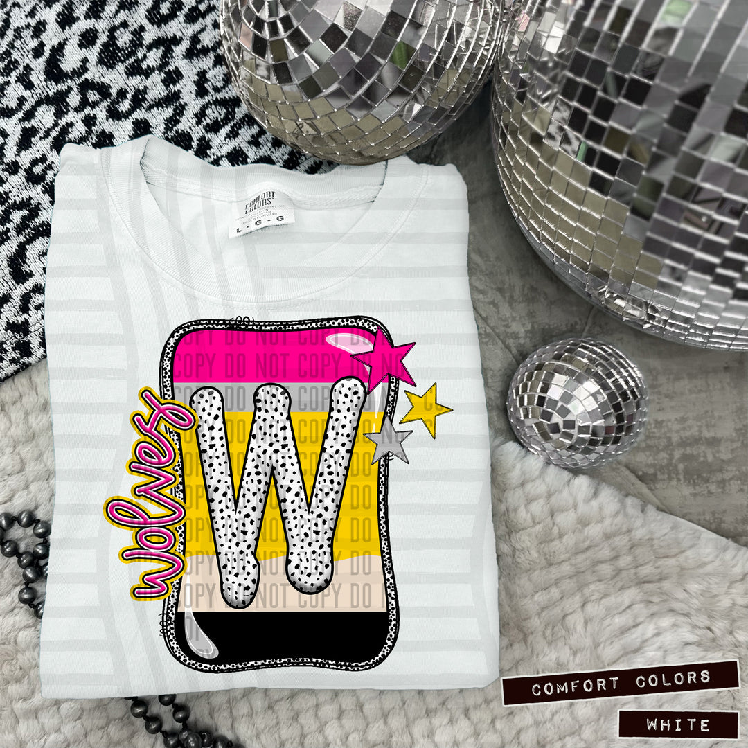 Pencil Mascots DTF Print
