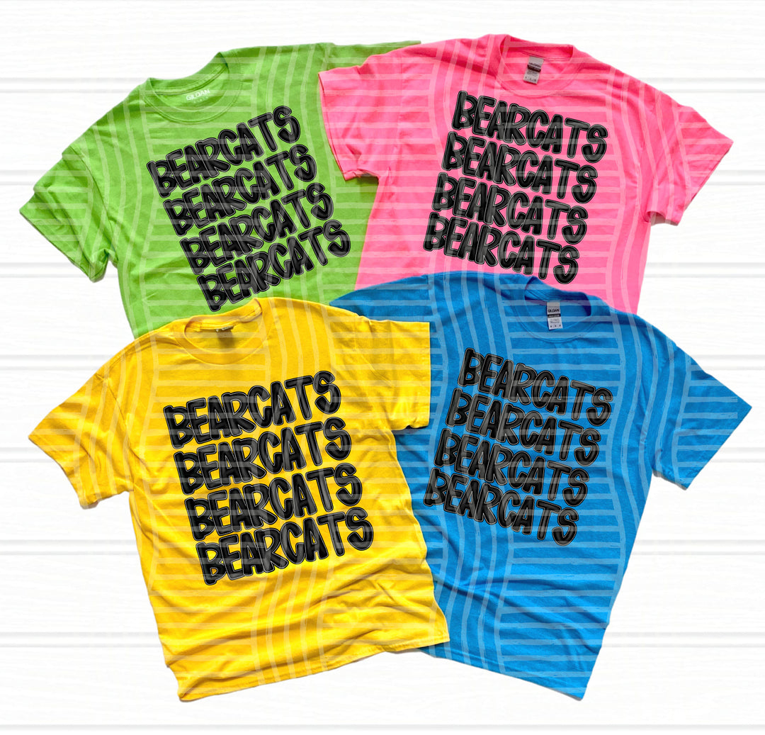 Black Stacked DTF Print