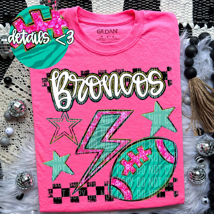 Football Bolt DTF Print