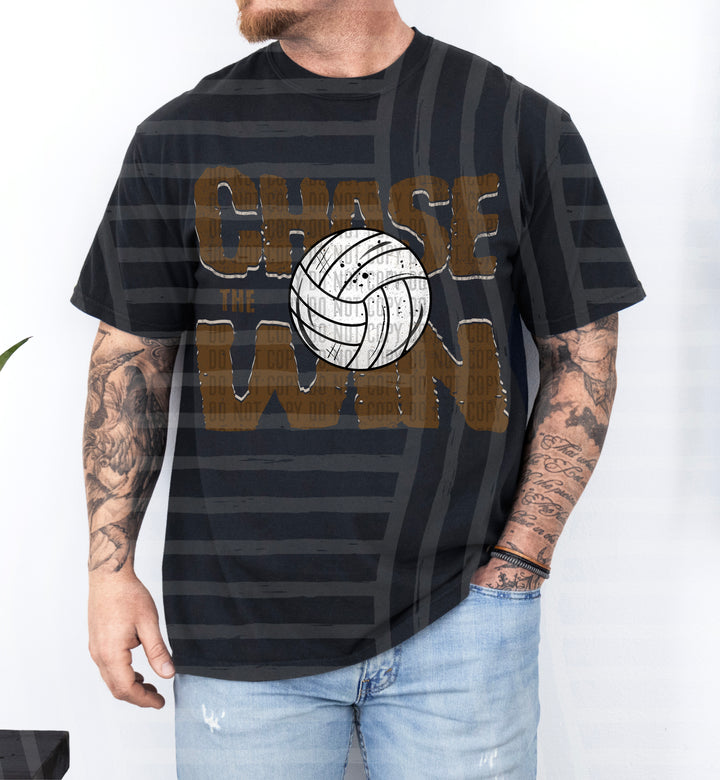 Chase The Win volleyball DTF Print