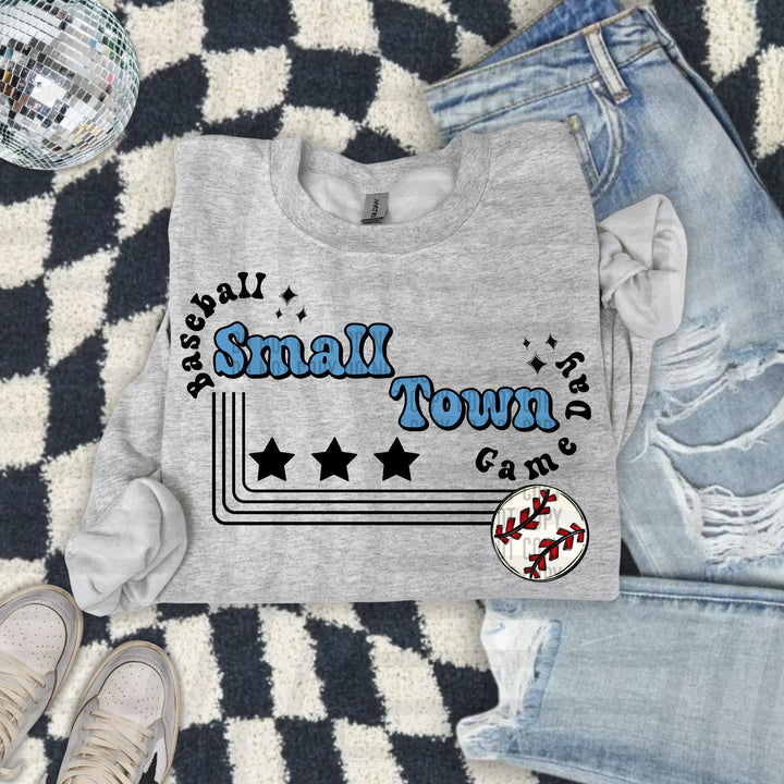 Small Town Baseball DTF Print