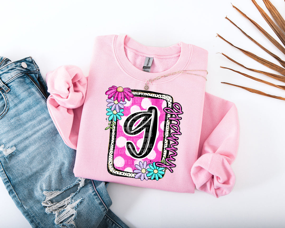 Floral Blooms Mother’s Names DTF Print