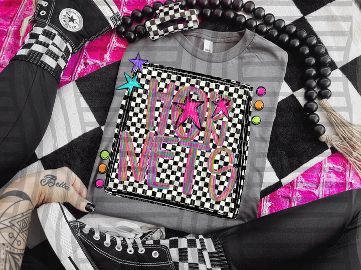 Pink Brushstroke Preppy DTF Print