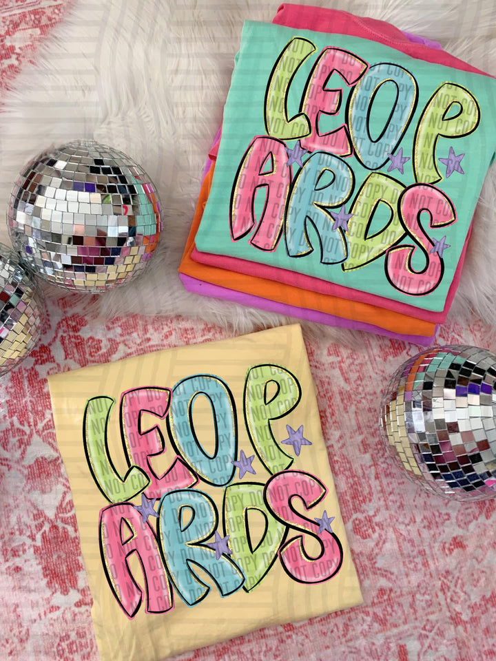 Glittery & Preppy Mascots DTF Print