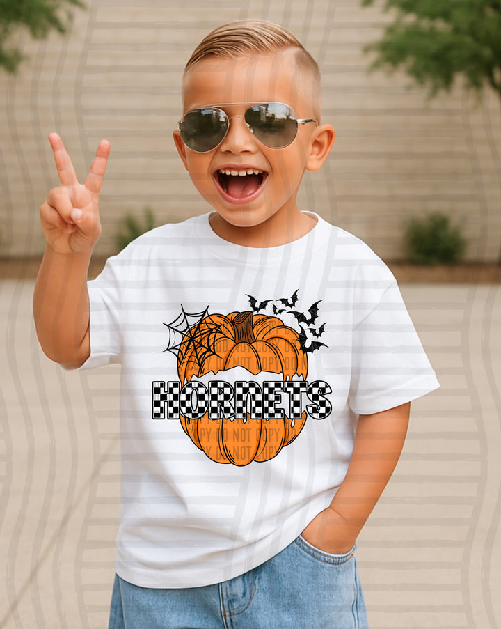 Pumpkin Checks Mascots DTF Print
