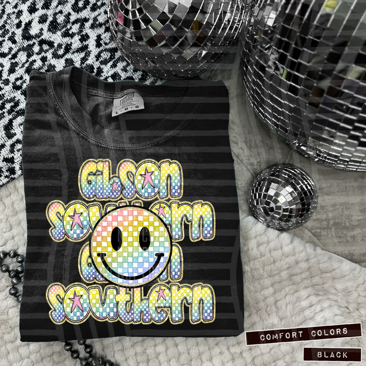 Rainbow Smiley Triple Stack DTF Print