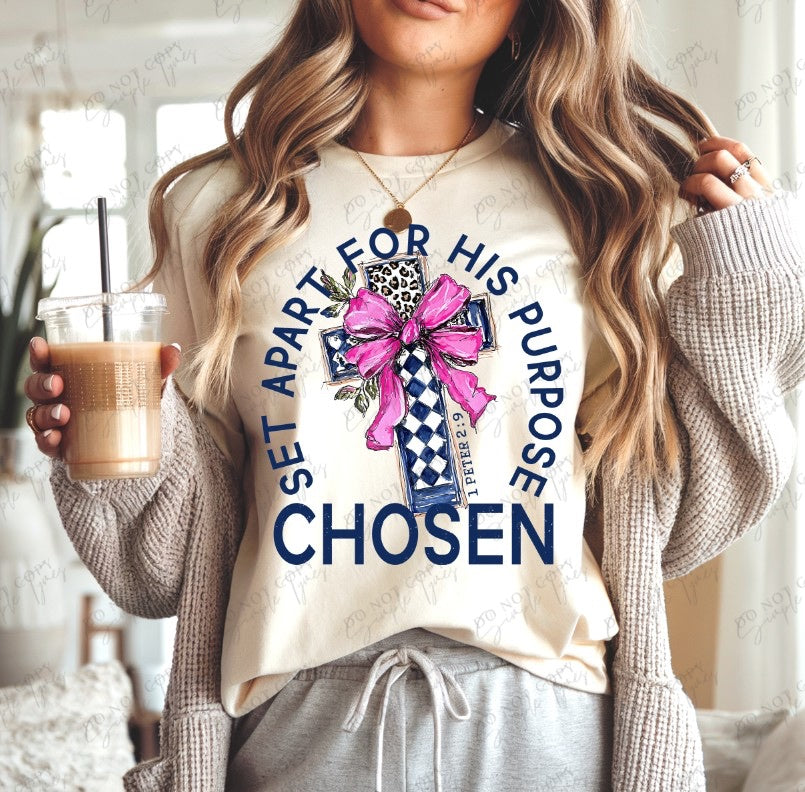 Chosen Set Apart for His Purpose DTF Print
