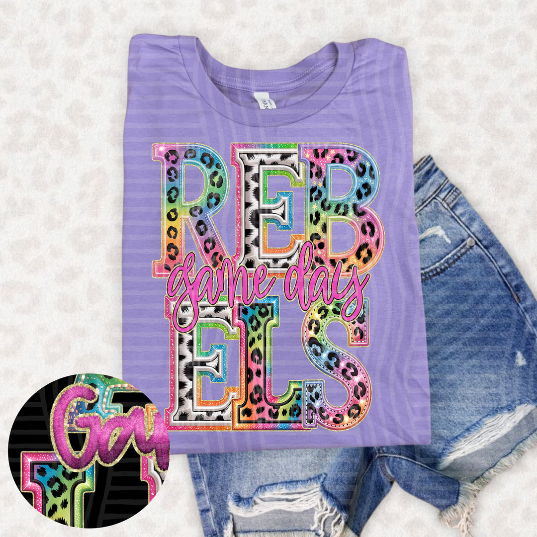 Rainbow Mitchymatchy DTF Print