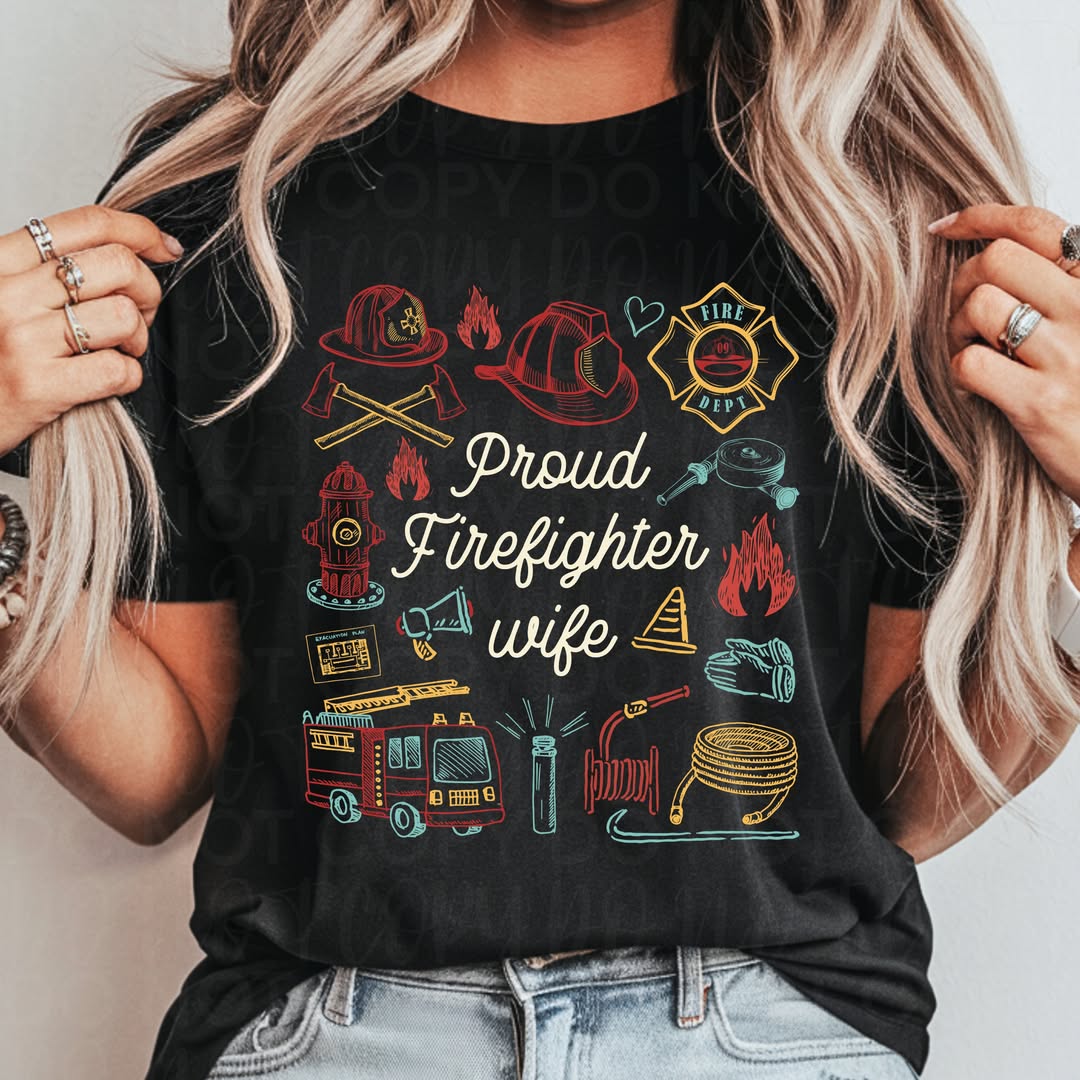 Proud Firefighter Family DTF Print