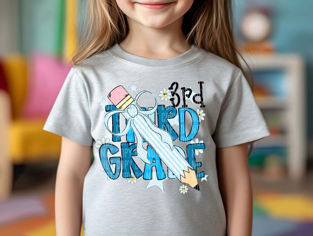 Pencil Bows DTF Print
