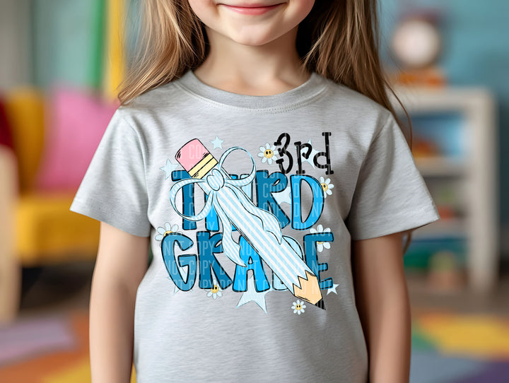 Pencil Bows DTF Print