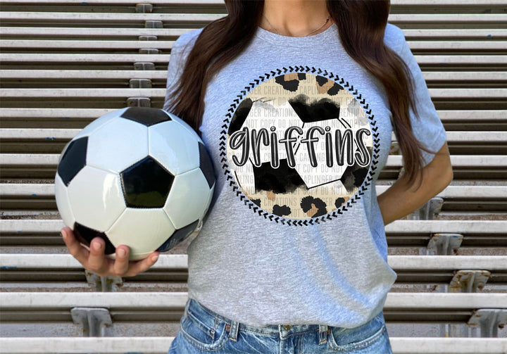 Soccer Background DTF Print