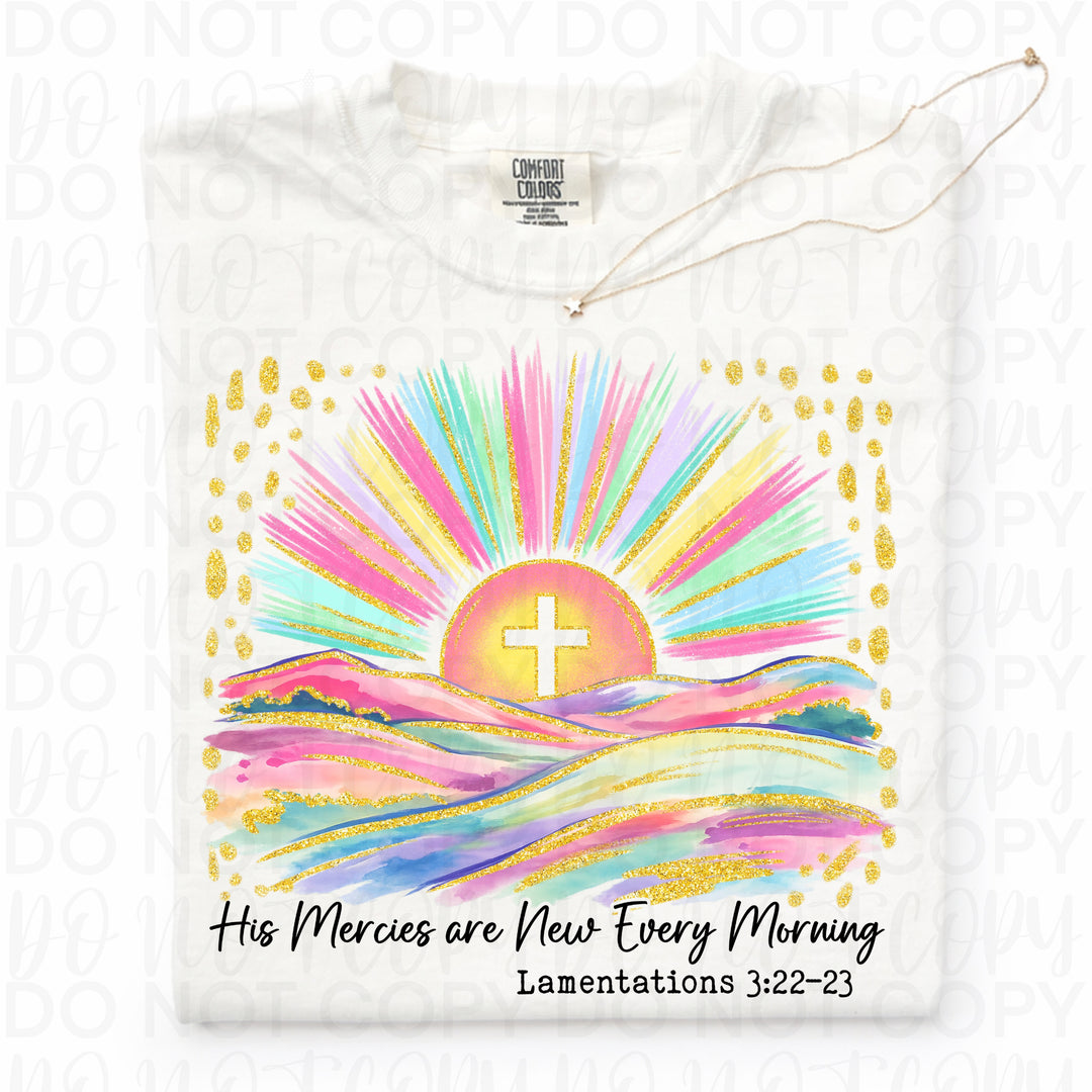 His Mercies are New Every Morning DTF Print