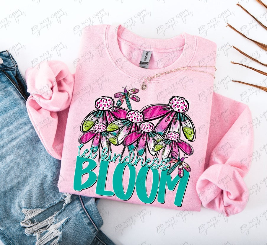 Let Kindness Bloom DTF Print