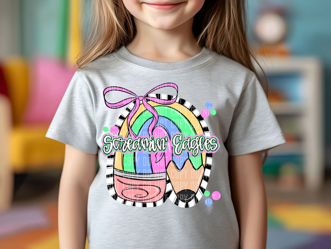 Preppy Pencil DTF Print