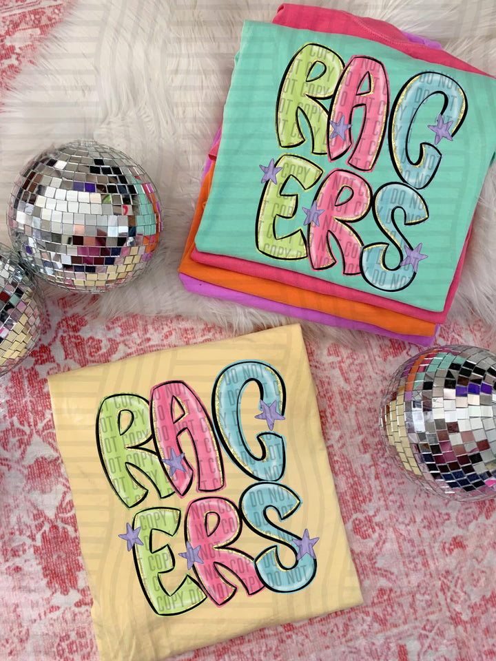 Glittery & Preppy Mascots DTF Print