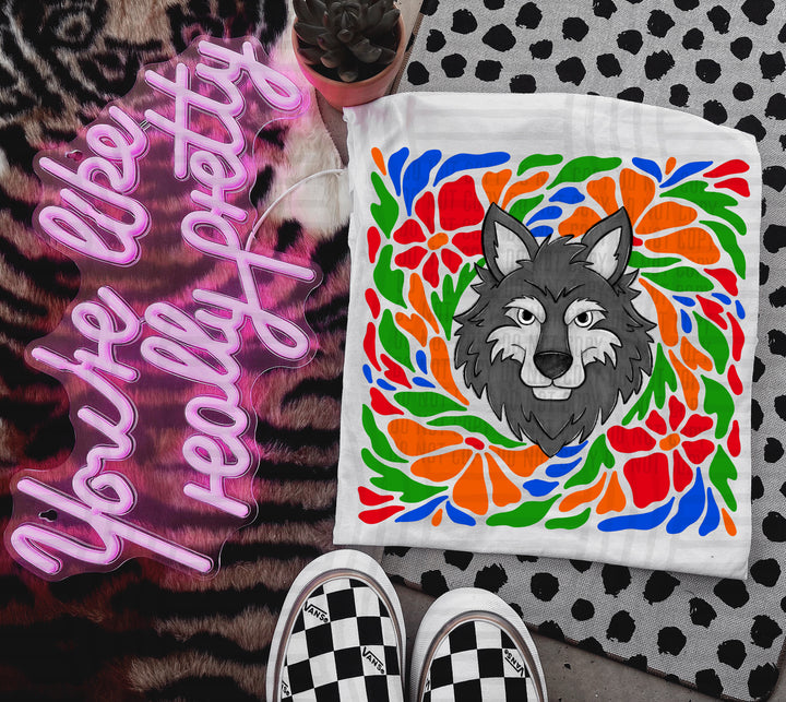Retro Floral Mascot Heads DTF Print