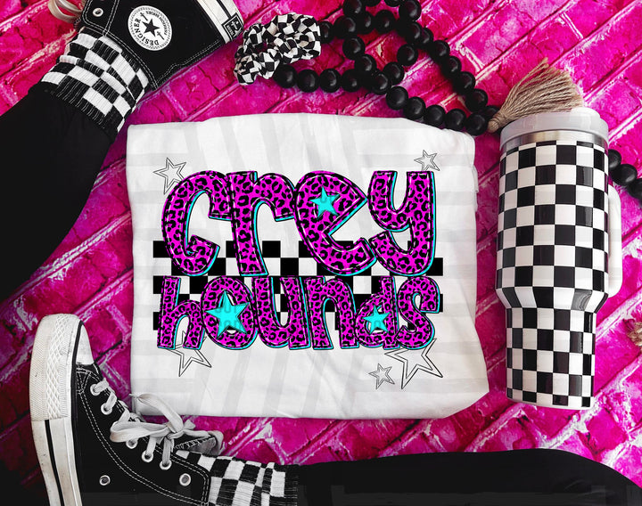 Pink Neon Leopard DTF Print