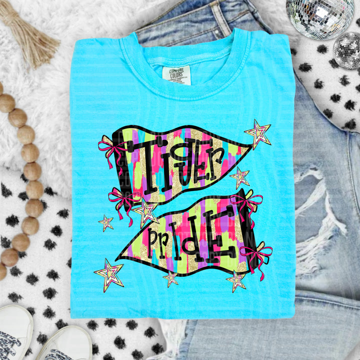 Preppy Bright Flags DTF Print