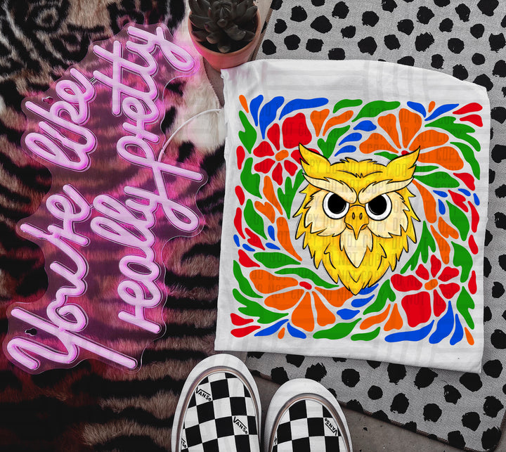 Retro Floral Mascot Heads DTF Print