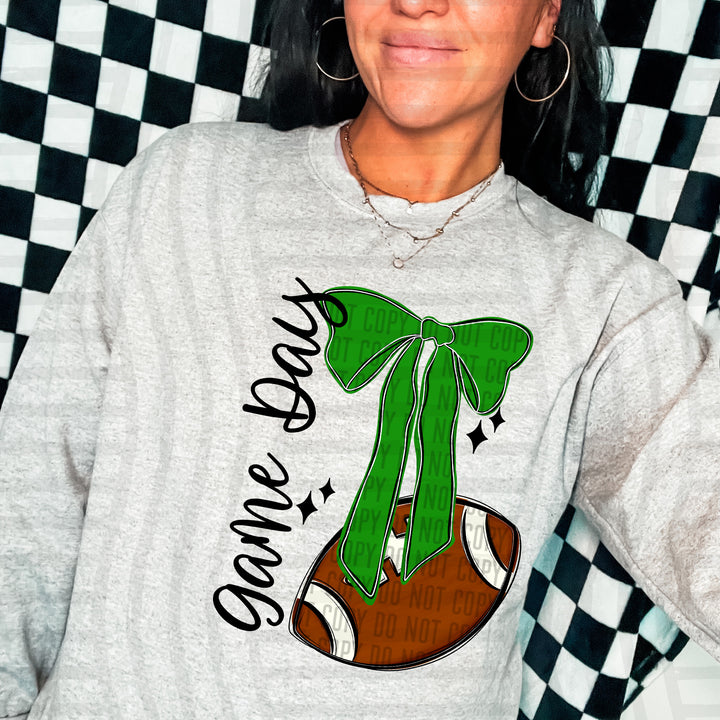 Football & Bow DTF Print