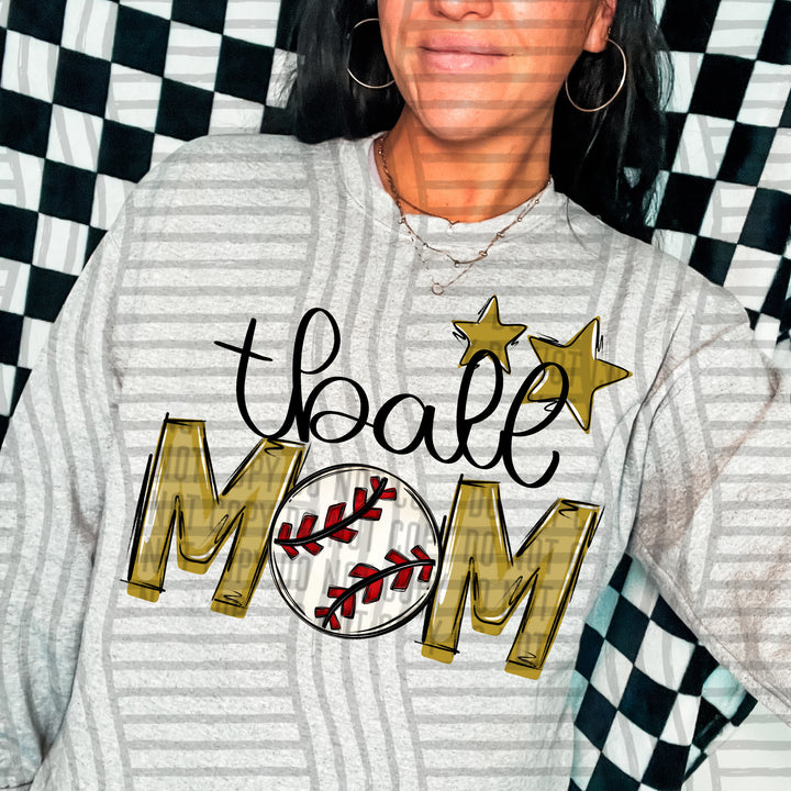 Sports Mom Tball DTF Print