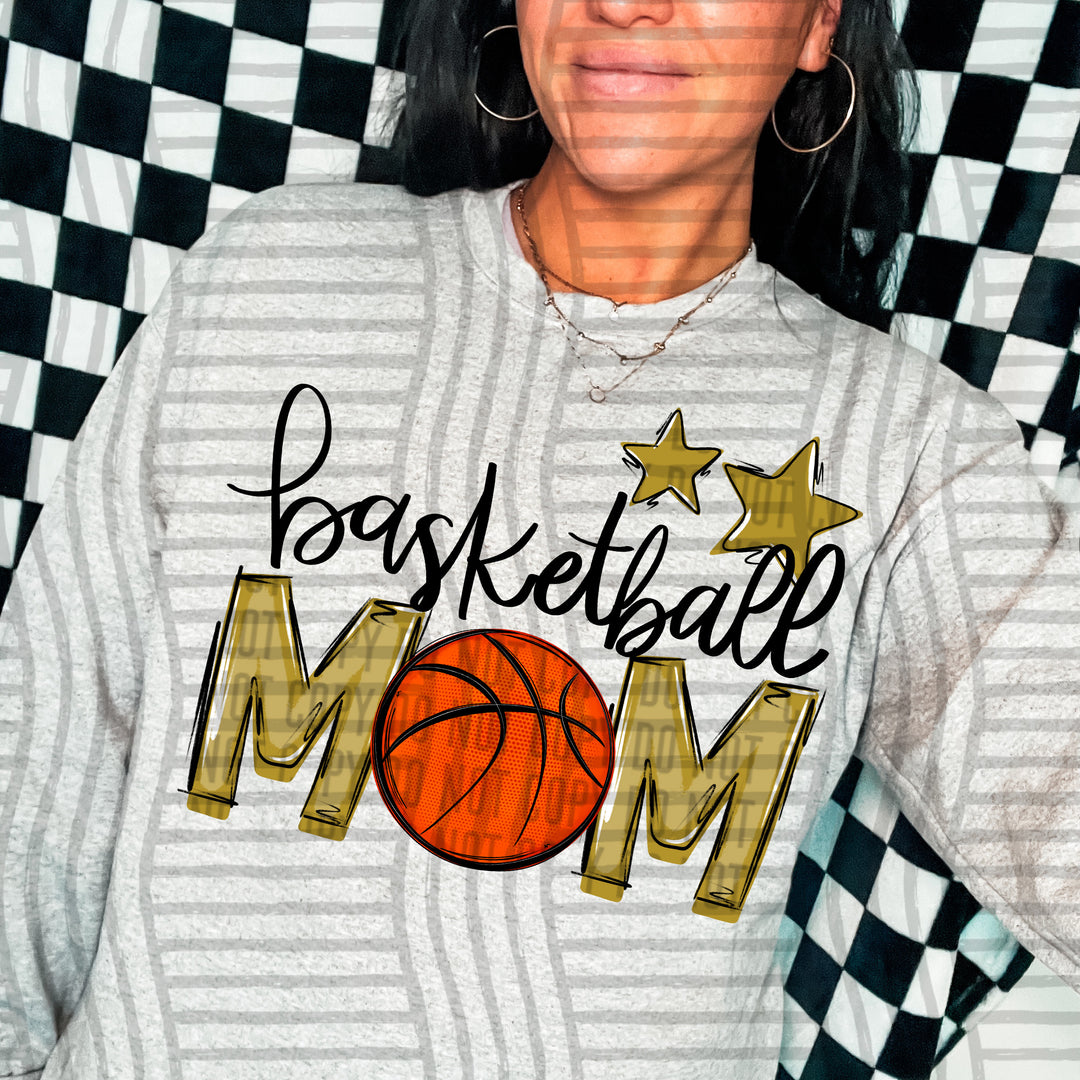 Sports Mom Basketball DTF Print