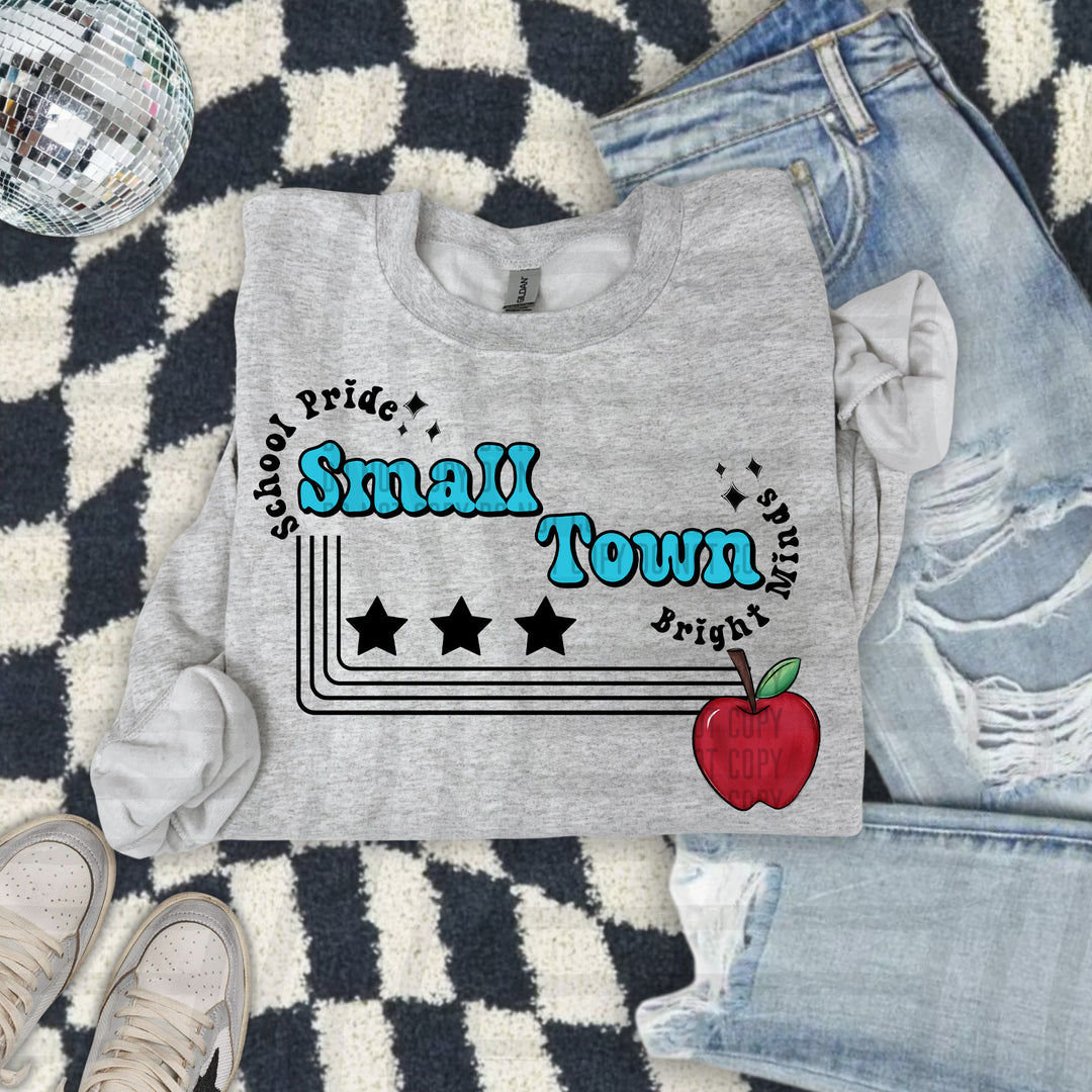 Small Town Apple DTF Print