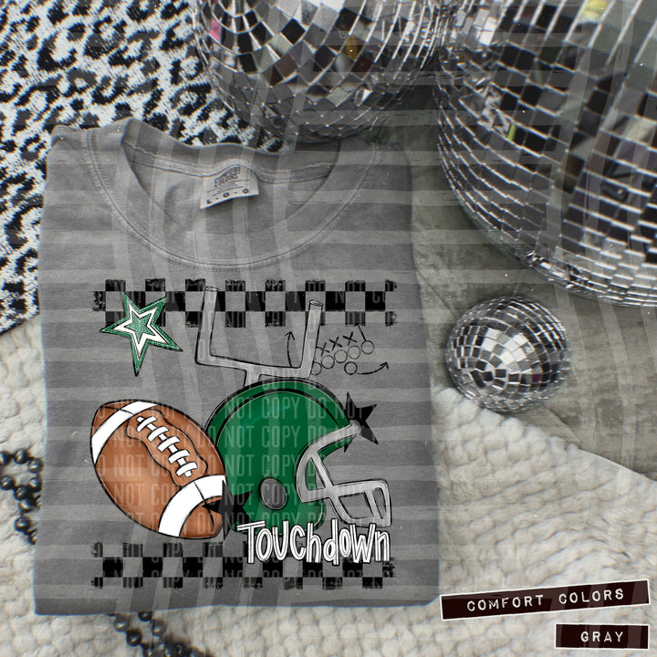 Football Helmet DTF Print