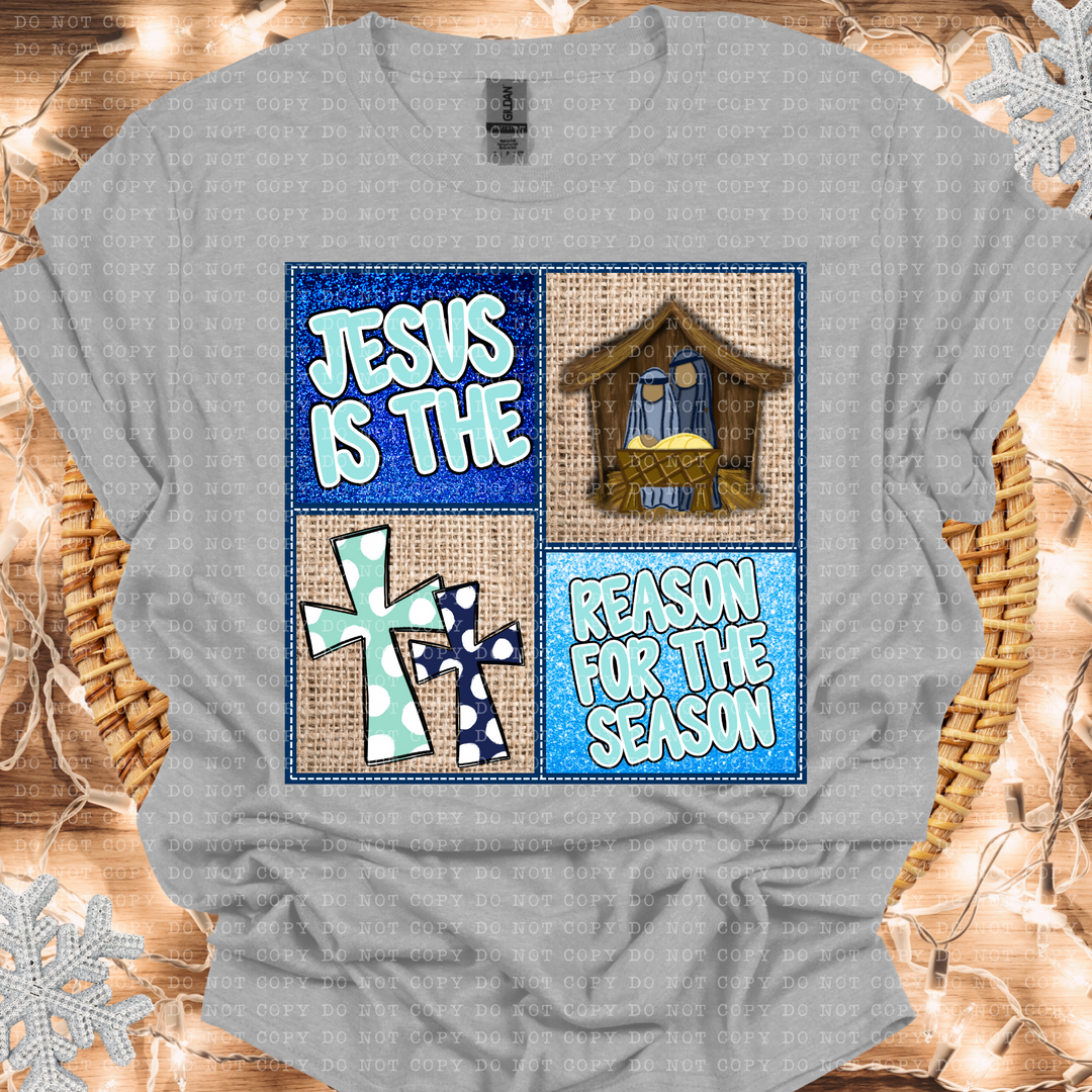 Jesus is the Reason for the Season Square DTF Print