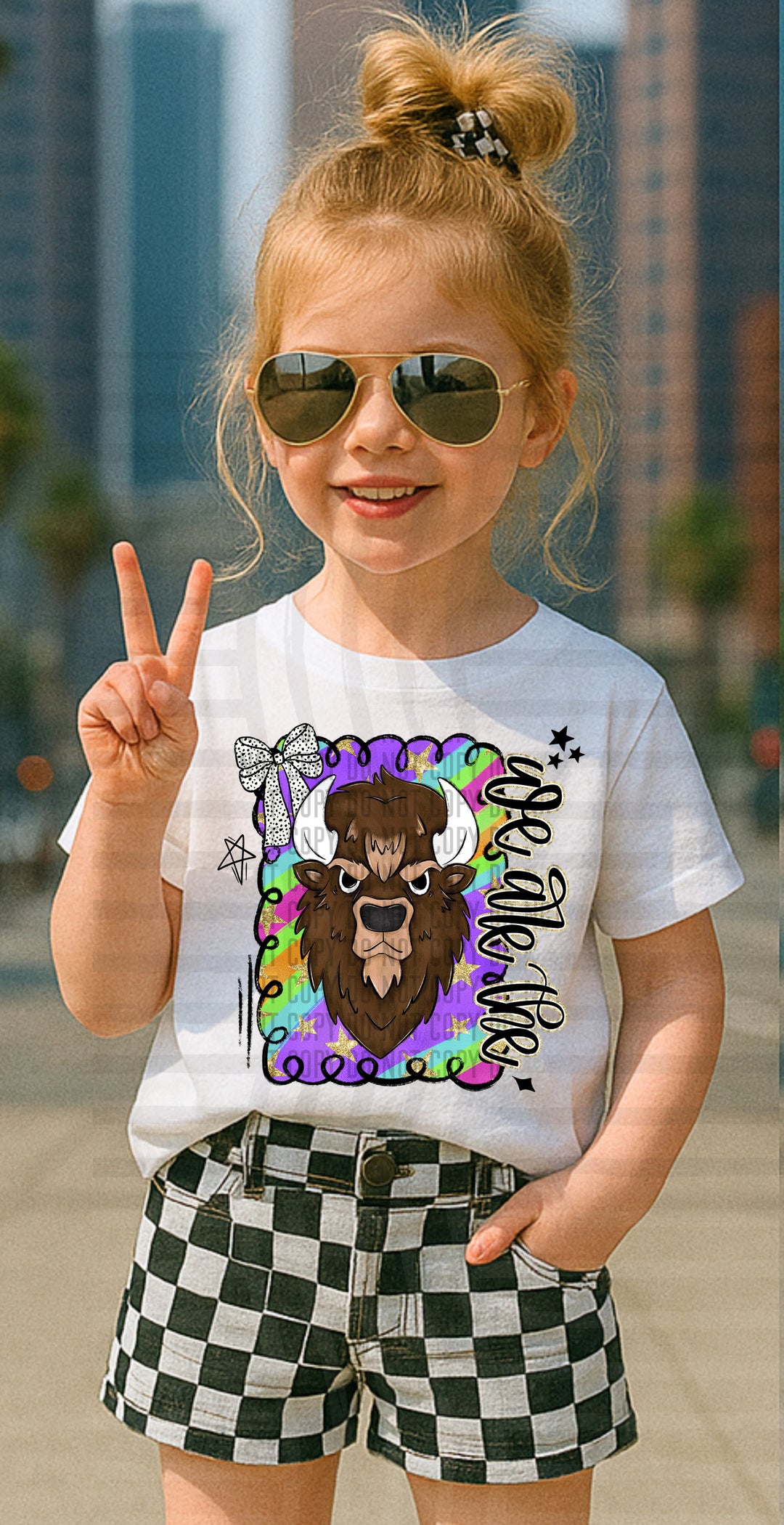 Preppy Swirl Mascot DTF Print