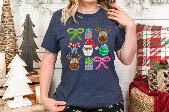 Sparkly Christmas DTF Print