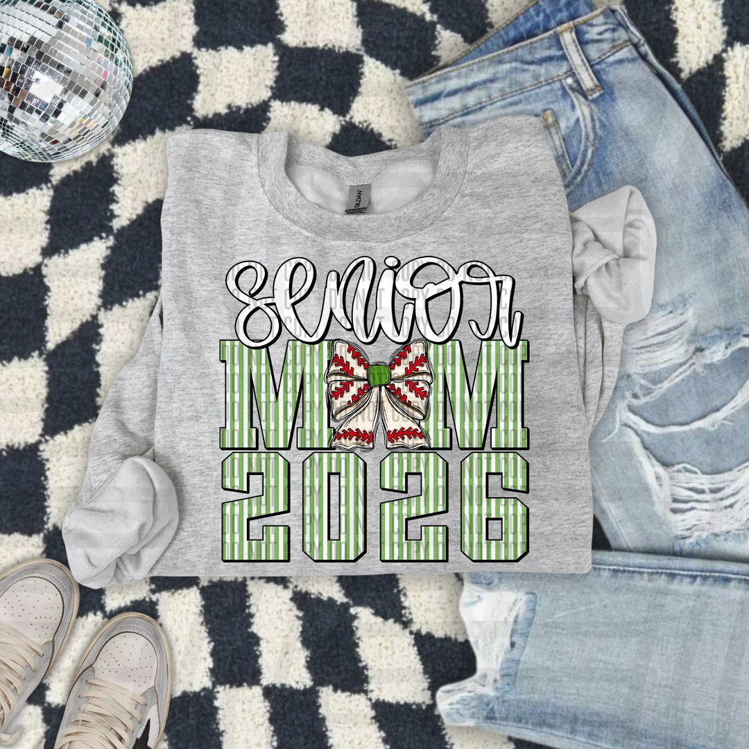 Senior Mom Baseball DTF Print