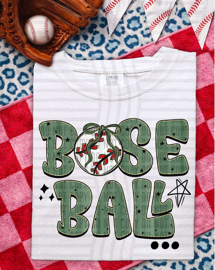 Baseball Retro DTF Print