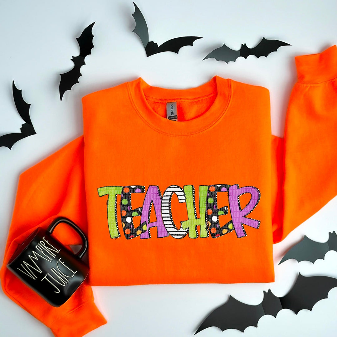 Teacher Halloween DTF Print