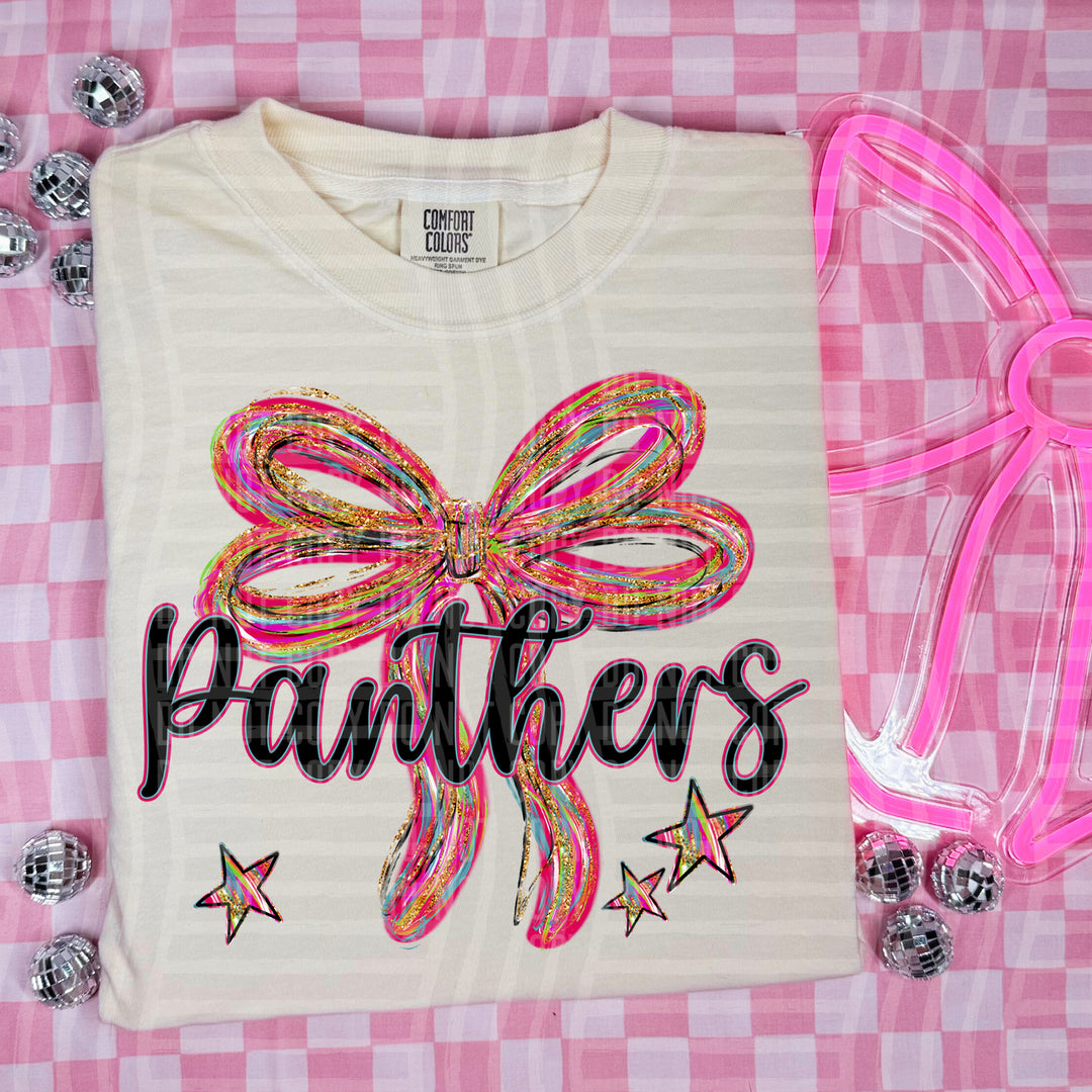 Whimsical Christmas Bows Mascots DTF Print