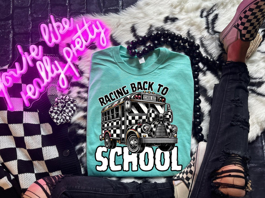 Racing Back To School DTF Print