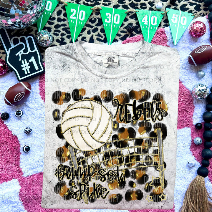 Bump, Set, Spike Volleyball DTF Print