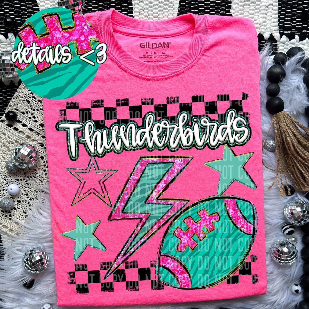 Football Bolt DTF Print