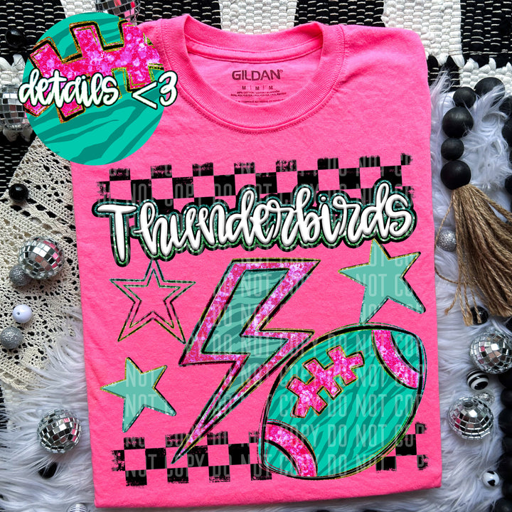 Football Bolt DTF Print
