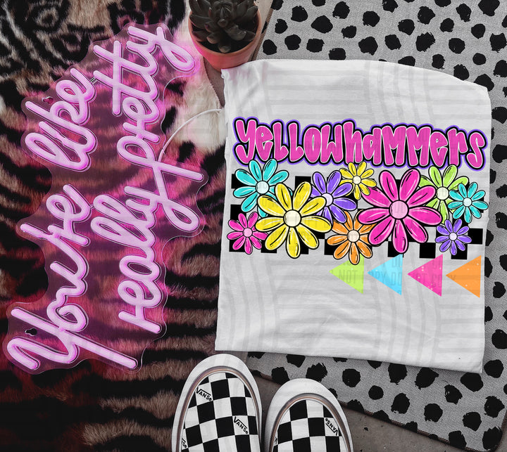 Preppy Bright Floral DTF Print
