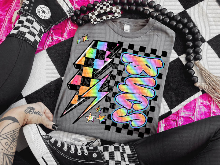 Youth Neon Side Bolt DTF Print