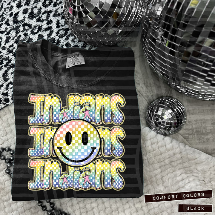 Rainbow Smiley Triple Stack DTF Print