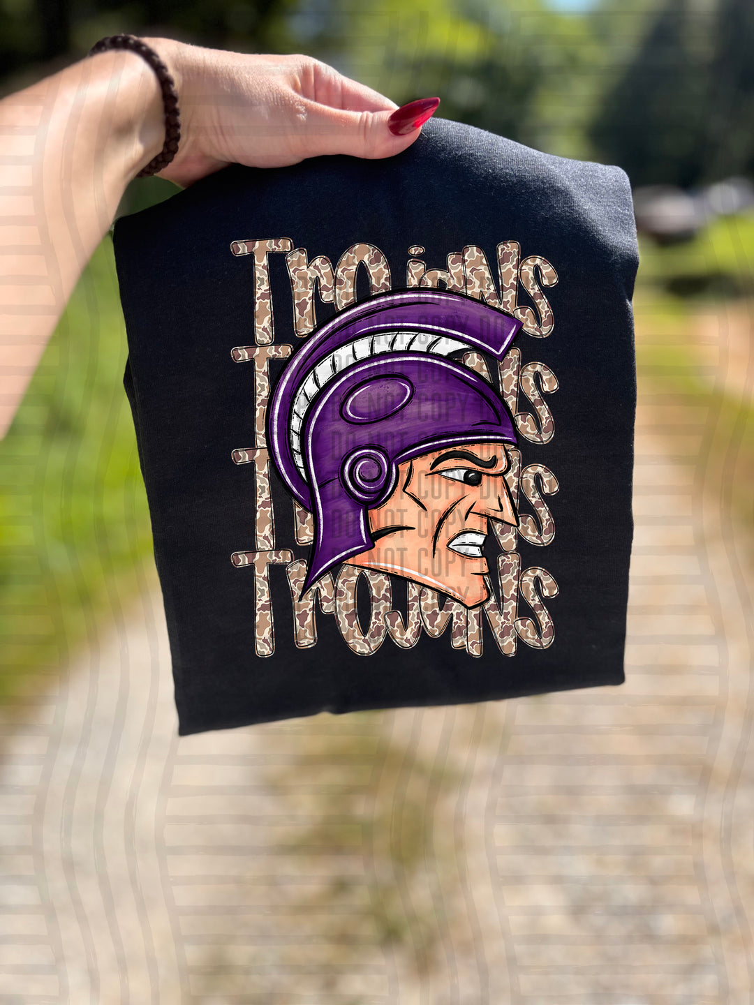 Camo Mascot Heads DTF Print