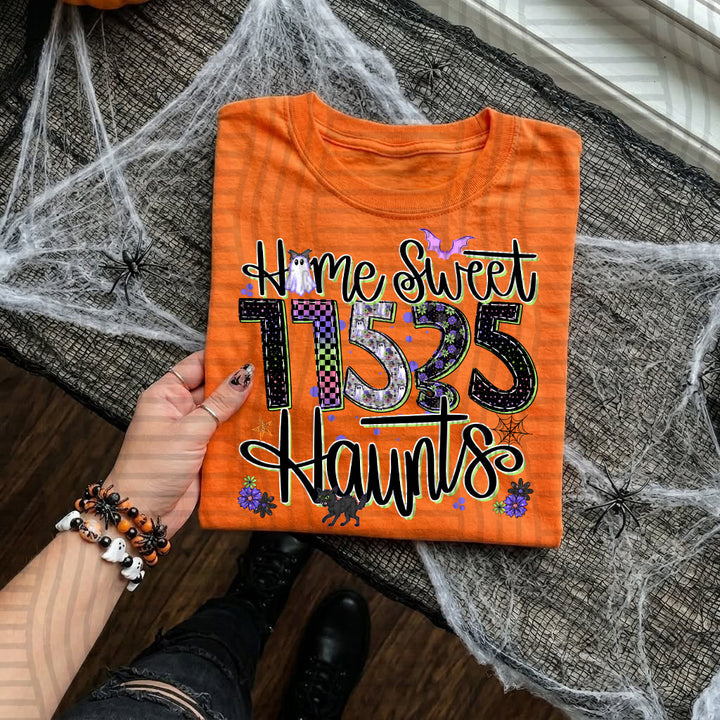 Home Sweet Haunts Zip Codes DTF Print
